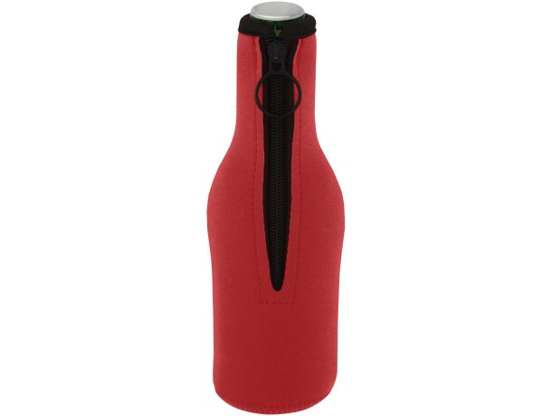 Botellas térmicas funda neopreno reciclado Fris se dobla cabe en bolsillo Rojo detalle 11