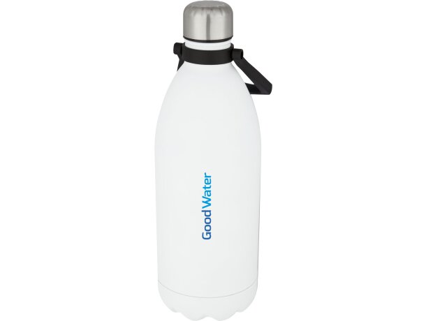 Botellas personalizadas Cove 1500ml acero inoxidable sin BPA ni ftalatos Blanco detalle 1