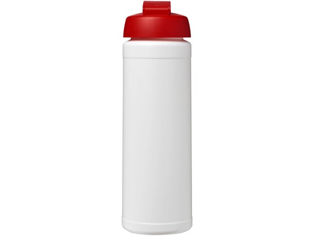 Baseline® Plus Bidón deportivo con Tapa Flip de 750 ml personalizado blanco/rojo