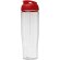 H2O Active® Tempo Bidón deportivo con Tapa Flip de 700 ml personalizado transparente/rojo