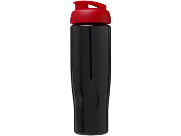 H2O Active® Tempo Bidón deportivo con Tapa Flip de 700 ml personalizado negro intenso/rojo