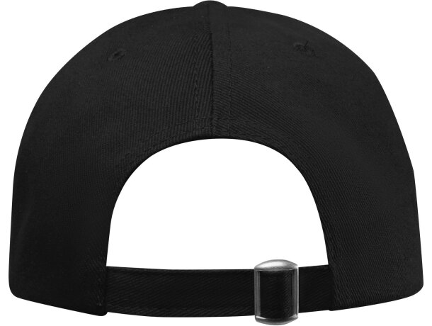 Gorra sandwich reciclada de 6 paneles GRS Topaz Negro intenso detalle 24