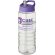 H2O Active® Treble Bidón deportivo con tapa con boquilla de 750 ml personalizado transparente/morado