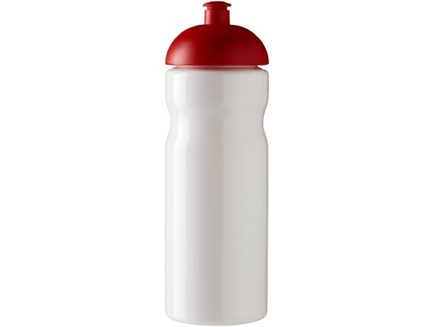 H2O Active® Base Bidón deportivo con Tapa Dome de 650 ml personalizado blanco/rojo