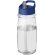 H2O Active® Pulse Bidón deportivo con tapa con boquilla de 600 ml personalizado transparente/azul