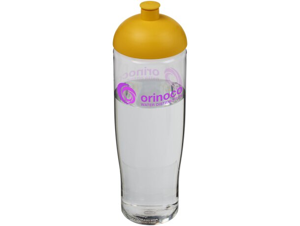 H2O Active® Tempo Bidón deportivo con Tapa Dome de 700 ml personalizado transparente/amarillo