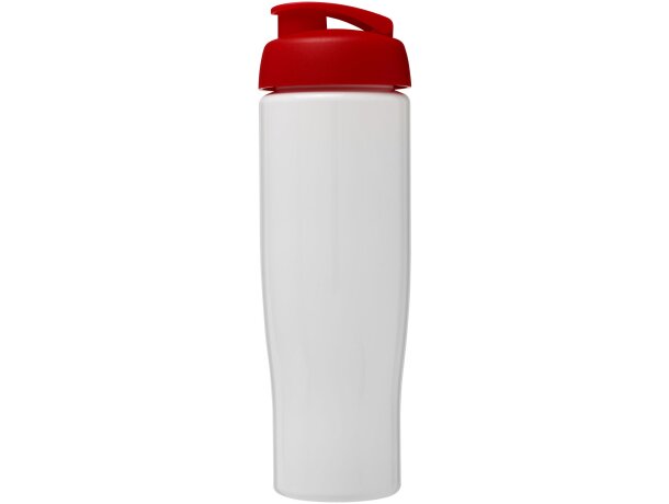 H2O Active® Tempo Bidón deportivo con Tapa Flip de 700 ml personalizado blanco/rojo