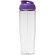 H2O Active® Tempo Bidón deportivo con Tapa Flip de 700 ml personalizado transparente/morado