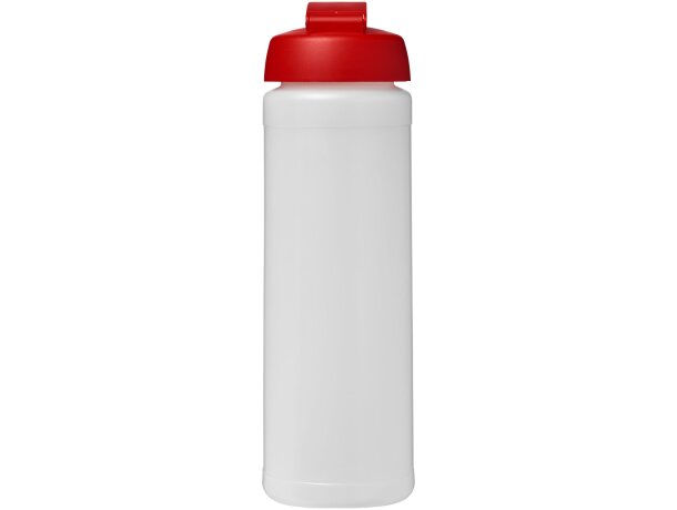 Baseline® Plus Bidón deportivo con Tapa Flip de 750 ml personalizado transparente/rojo