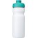 Baseline® Plus Bidón deportivo con tapa Flip de 650 ml personalizado blanco/azul aqua