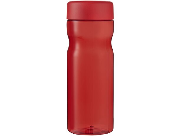 Bidón deportivo de 650 ml con tapa de rosca personalizado rojo/rojo