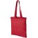 Tote bag personalizada Peru de algodón 180 g/m² con asas largas Rojo