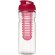 H2O Active® Base Bidón deportivo e infusor con Tapa Flip de 650 ml personalizado transparente/rosa