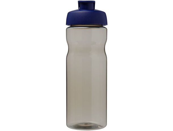 Bidón deportivo de 650 ml con tapa Flip personalizado carbón/azul