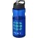 Bidón deportivo &quot;H2O Active® Base Tritan™&quot; de 650 ml personalizado azul/negro intenso