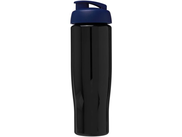 H2O Active® Tempo Bidón deportivo con Tapa Flip de 700 ml personalizado negro intenso/azul