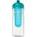 H2O Active® Base Bidón deportivo e infusor con Tapa Dome de 650 ml personalizado transparente/azul aqua