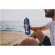 Bidón deportivo de 750 ml &quot;HydroFlex&quot; personalizado azul aqua/azul