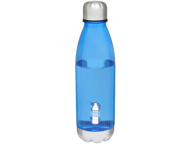 Bidón deportivo de 685 ml de Tritan™ personalizado azul real transparente