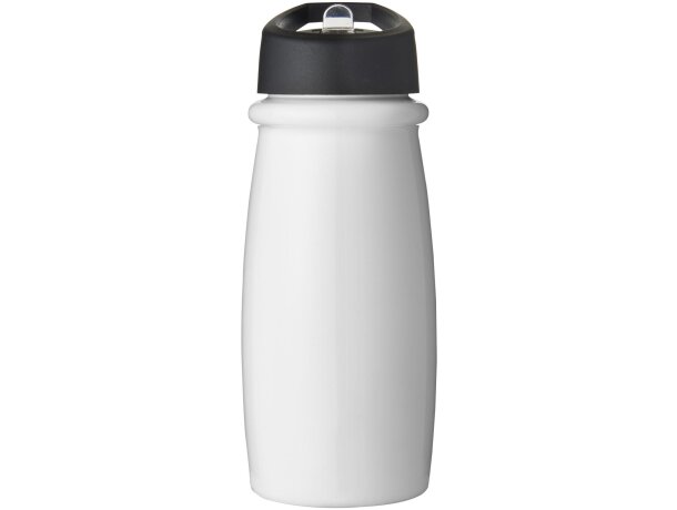 H2O Active® Pulse Bidón deportivo con tapa con boquilla de 600 ml personalizado blanco/negro intenso