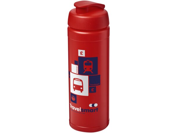 Baseline® Plus Bidón deportivo con Tapa Flip de 750 ml personalizado rojo