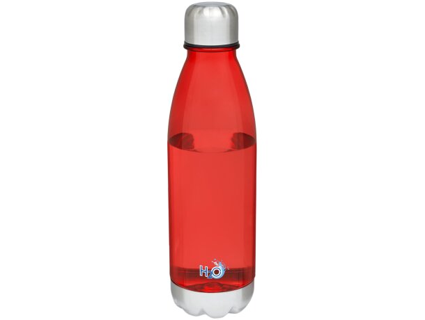 Bidón deportivo de 685 ml de Tritan™ personalizado rojo transparente