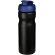 Baseline® Plus Bidón deportivo con tapa Flip de 650 ml personalizado negro intenso/azul