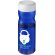 Bidón deportivo de 650 ml con tapa de rosca personalizado azul/blanco