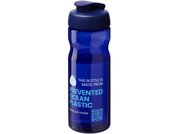 Bidón deportivo con tapa Flip de 650 ml personalizado azul