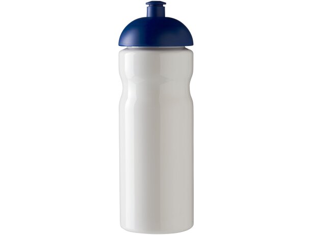 H2O Active® Base Bidón deportivo con Tapa Dome de 650 ml personalizado blanco/azul