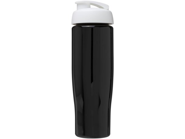 H2O Active® Tempo Bidón deportivo con Tapa Flip de 700 ml personalizado negro intenso/blanco