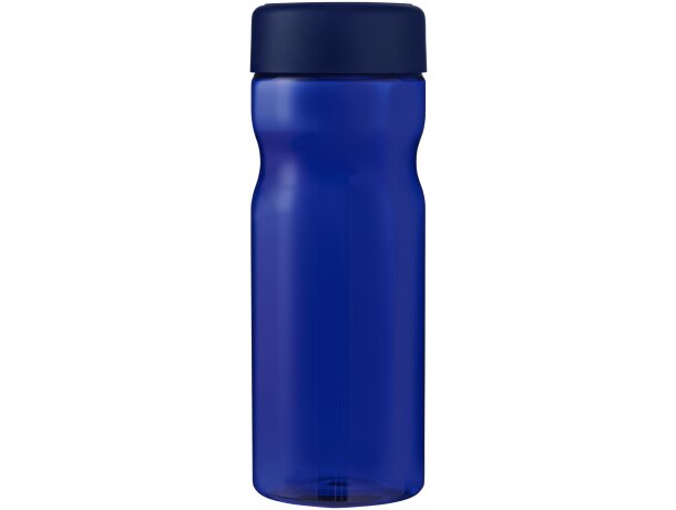 Bidón deportivo de 650 ml con tapa de rosca personalizado azul/azul