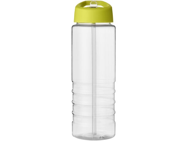 H2O Active® Treble Bidón deportivo con tapa con boquilla de 750 ml personalizado transparente/lima