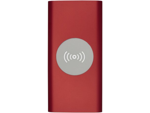 Powerbank de 8000 mAh Juice con carga inalámbrica y carcasa de aluminio Rojo detalle 3