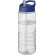 H2O Active® Treble Bidón deportivo con tapa con boquilla de 750 ml personalizado transparente/azul