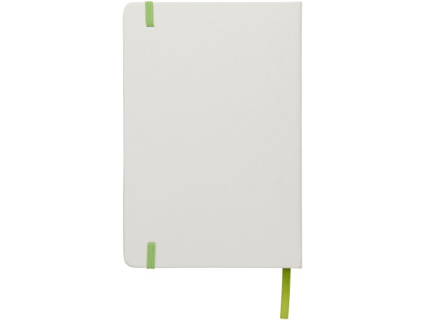 Libreta A5 blanca con cinta de color Spectrum merchandising