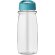 H2O Active® Pulse Bidón deportivo con tapa con boquilla de 600 ml personalizado transparente/azul aqua