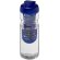 H2O Active® Base Bidón deportivo e infusor con Tapa Flip de 650 ml personalizado transparente/azul