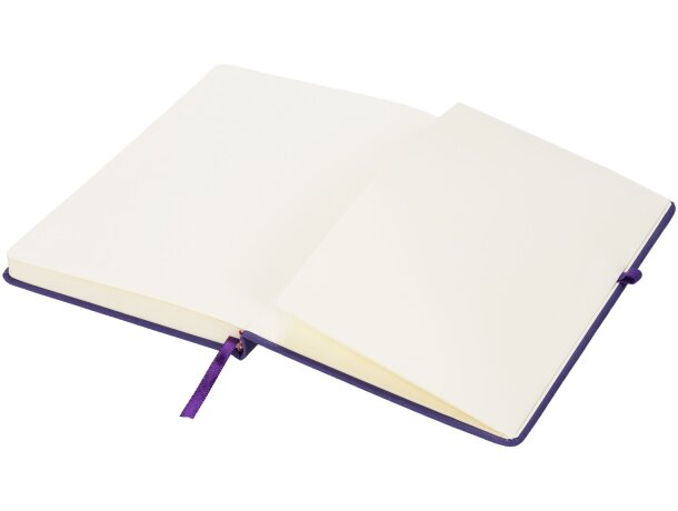 Libretas con banda elastica rivista diseño moderno tapa tactil elegante Morado detalle 35