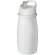 H2O Active® Pulse Bidón deportivo con tapa con boquilla de 600 ml personalizado blanco