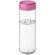 H2O Active® Vibe Bidón deportivo con tapa de rosca de 850 ml personalizado transparente/rosa