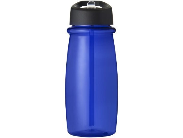 H2O Active® Pulse Bidón deportivo con tapa con boquilla de 600 ml personalizado azul/negro intenso