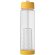 Botella deportiva y ligera con infusor de rosca para fruta 740 ml personalizada barato transparente/amarillo