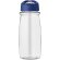 H2O Active® Pulse Bidón deportivo con tapa con boquilla de 600 ml personalizado transparente/azul