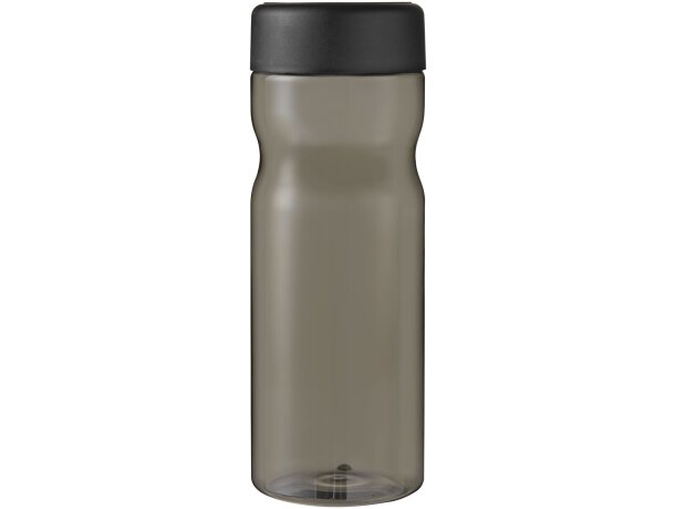 H2O Active® Eco Base Bidón deportivo con tapa de rosca de 650 ml personalizado carbón/negro intenso