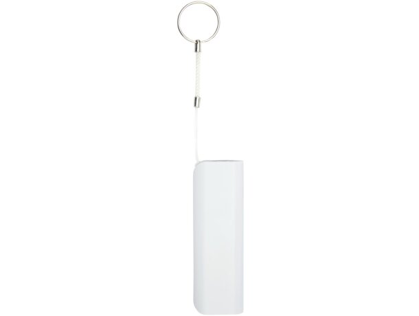 Powerbank de 1200 mAh Span con llavero y cable USB a micro USB Blanco detalle 10