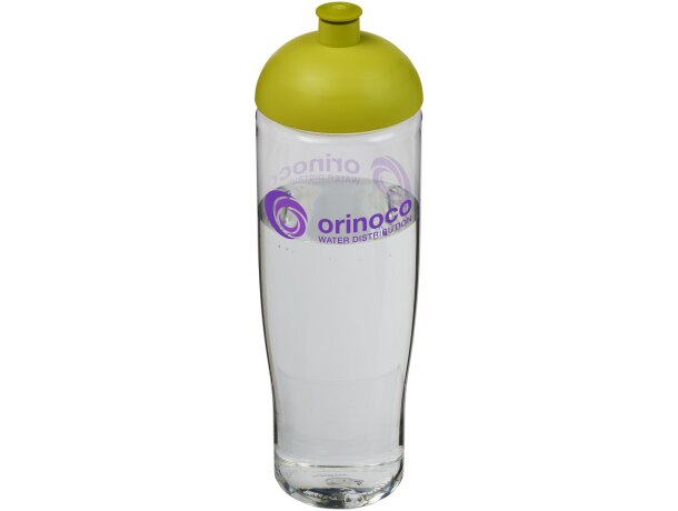 H2O Active® Tempo Bidón deportivo con Tapa Dome de 700 ml personalizado transparente/lima