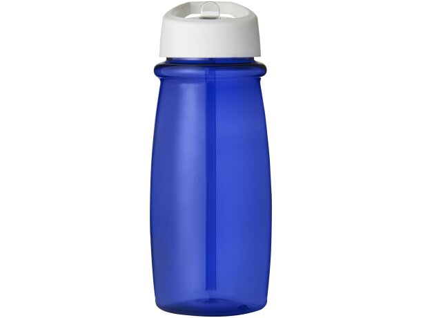 H2O Active® Pulse Bidón deportivo con tapa con boquilla de 600 ml personalizado azul/blanco