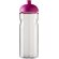 H2O Active® Base Bidón deportivo con Tapa Dome de 650 ml personalizado transparente/rosa