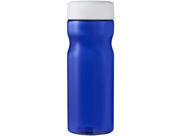 Bidón deportivo de 650 ml con tapa de rosca personalizado azul/blanco